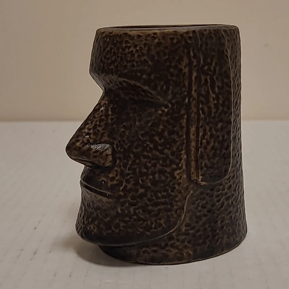 Easter Island Pottery Head Planter / Vase